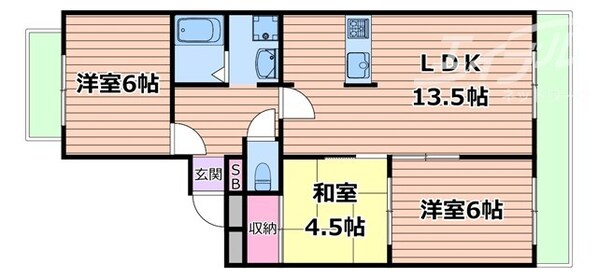 ヴィレッジ向丘の物件間取画像